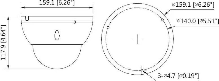 Productafbeelding Dahua Technology Pro IPC-HDBW5442E-ZE - IP Beveiligingscamera - Binnen & Buiten - Bekabeling (2688 x 1520 pixels)