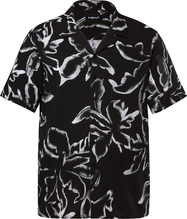 Immagine prodotto Men+ Viskose-Hemd, Halbarm, Alloverprint, Cubakragen, Cuba Fit (3XL)