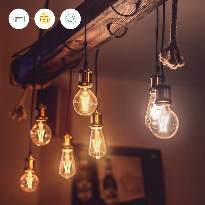 Image du produit WiZ Ampoule LED Filament ST64 E27 Transparent (E27, 810 lm, 1x)