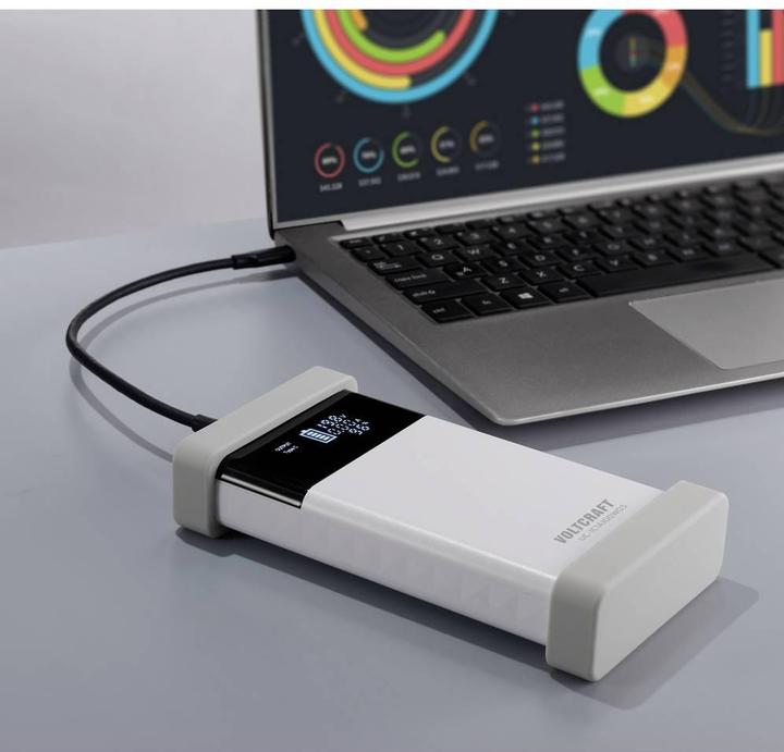 Actual product image Voltcraft UC-1C1A100W03 Industrienetzteil 1x USB-C® Pure White mit Europa-Ada (100 W)
