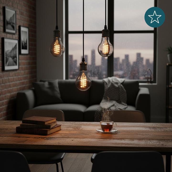 Immagine prodotto Luxula Lampada a filamento LED, SPIRALE, lampadina, E27, 4W, 40lm, 1800K, dimmerabile (E27, 40 lm, 1 x)