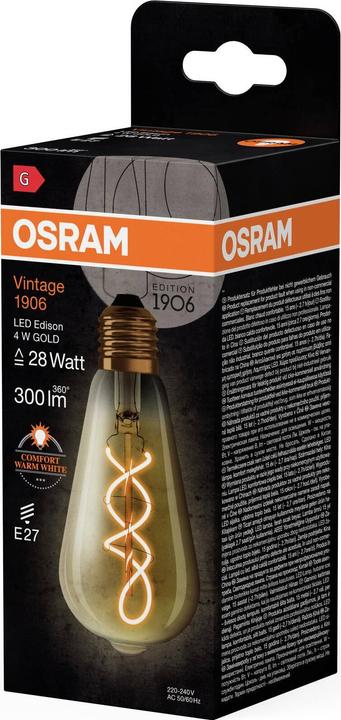 Image du produit Ledvance Lampe LED vintage (E27, 300 lm, 4 x)