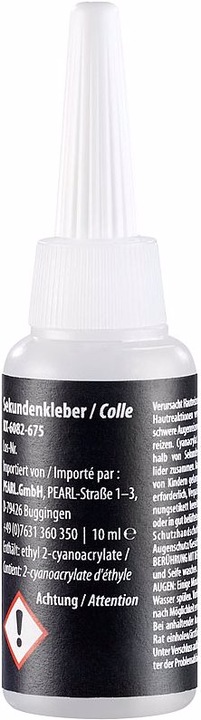 Produktbild AGT Reparatur-Set aus Sekundenkleber und schwarzem Granulat (86 g, 10 ml)