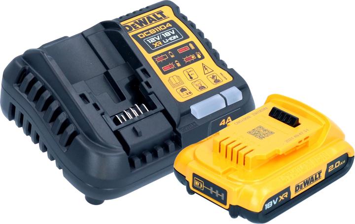 Actual product image DeWalt DCP 580 D1 18 V Rabot sans fil 82 mm avec boîtier TSTAK VI + 1x battery DCB 183 2,0 Ah + 1x