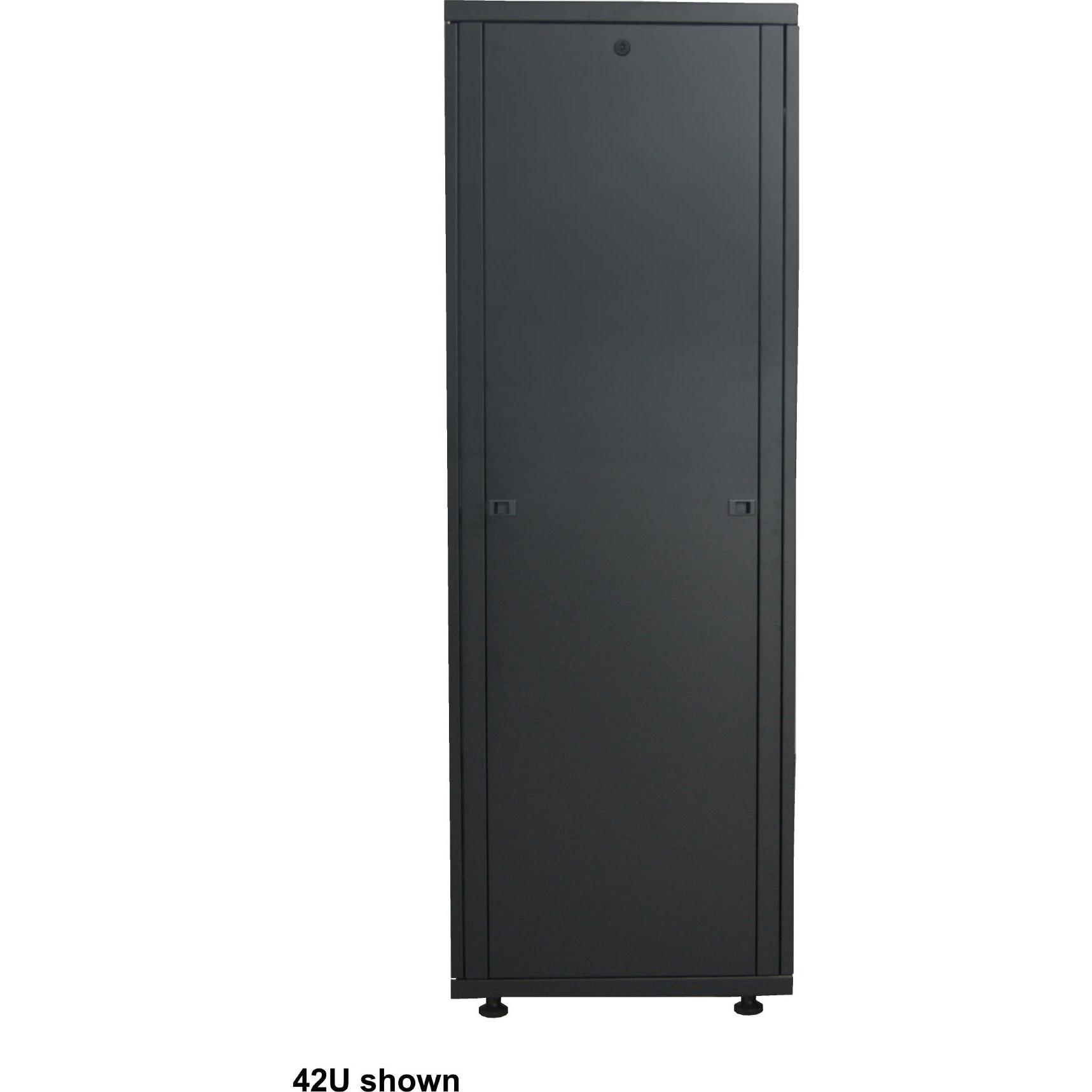 Intellinet 19" Netzwerkschrank, Basic Line (10.87 HE, 19 Zoll Rack), Serverschrank, Schwarz