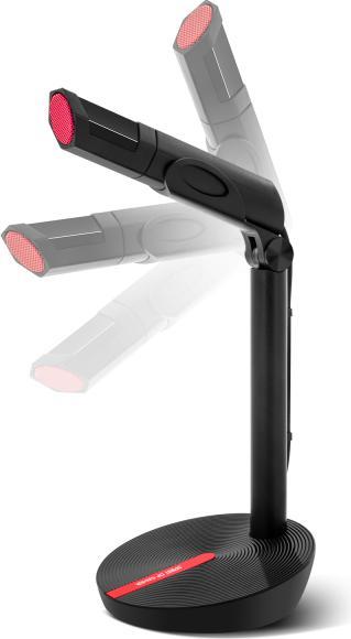 Immagine prodotto Spirit Of Gamer Microfono sur pied compatibile Eko Gaming e Live Streaming (Noir/Rouge)