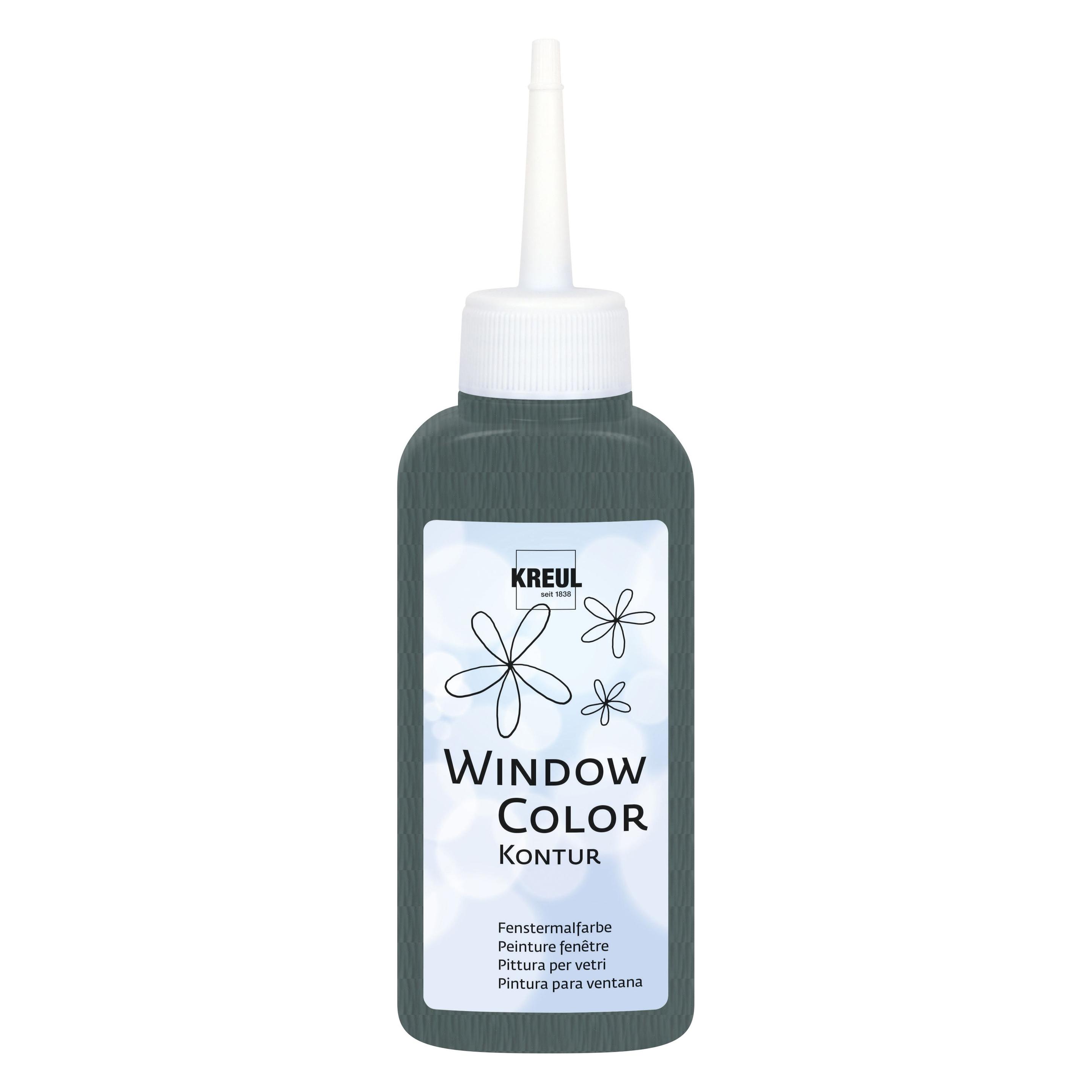 Kreul, Kleuren + verf voor doe-het-zelvers, Raamkleur Contour (80 ml)