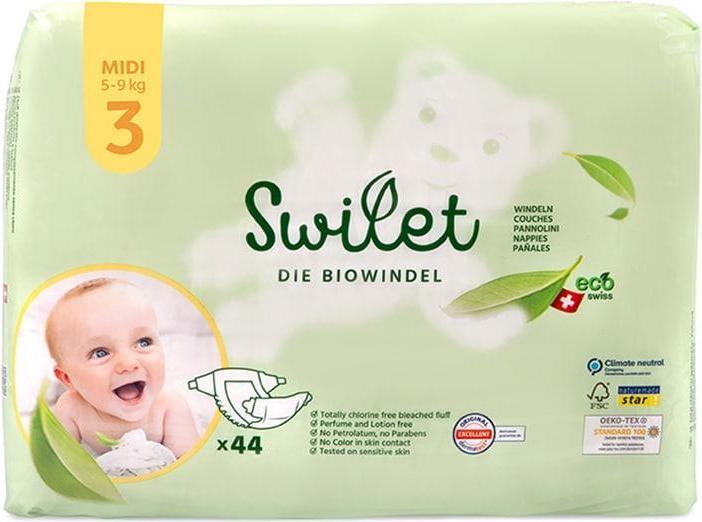 Produktbild Swilet Die Biowindel (Gr. 3, Halbmonatsbox, 264 Stück)