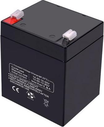 RND Batterie, acide de plomb, 12V, 5Ah, languette plate, 4.8 mm (1 pcs, 5000 mAh, Batterie)