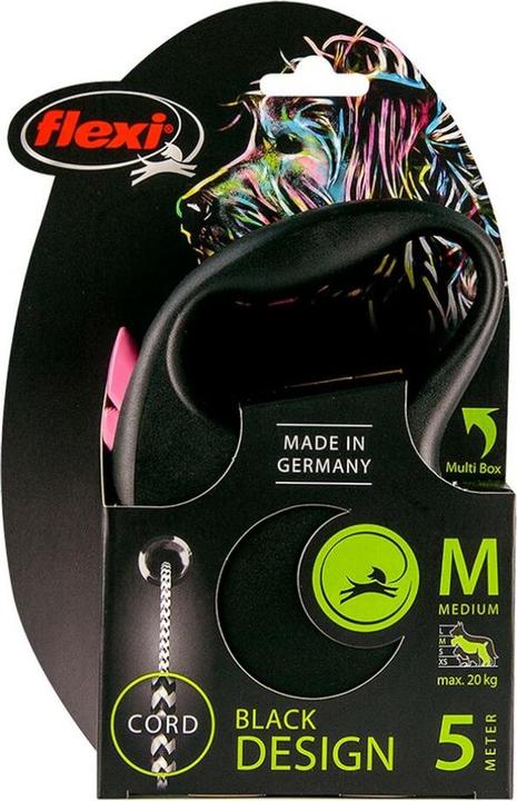 Productafbeelding Flexi Zwart Design Touw (M, Hond, Algemeen)