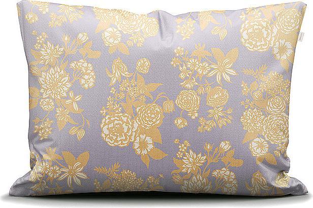 Actual product image Essenza Satin Bed Linen FLORE 70x90cm/140x200cm Yellow Straw (Bedding set, 140 x 200 cm)