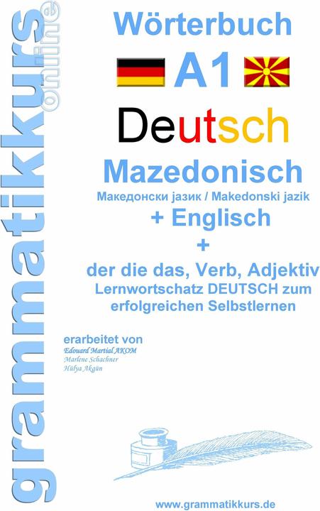 Produktbild Wörterbuch Deutsch - Mazedonisch - Englisch