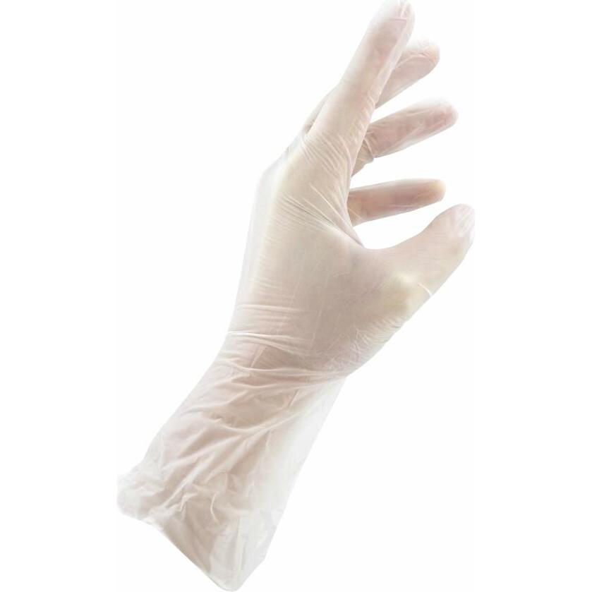 3A, Schutzhandschuhe, Wibu+ Vinyl-Handschuhe, 100 Stück, Grösse S, klar (S)