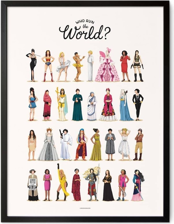 Produktbild Trenddeko Tohmé - Who run the World (80 x 100 cm)