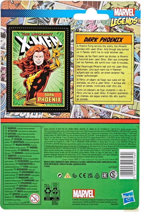 Produktbild Hasbro Marvel Legends Series 9,5 cm grosse Retro 375 Collection Dark Phoenix Action-Figur