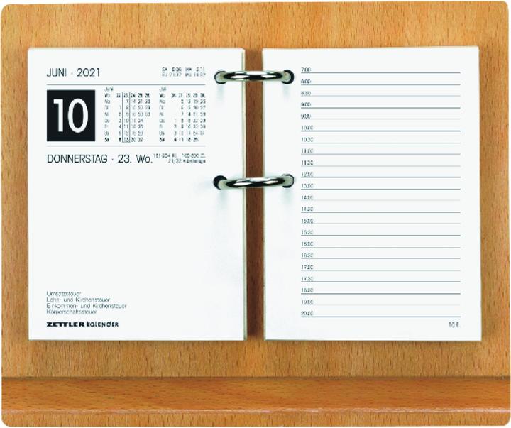 Basis 331 voor kalender 336, hout, licht mat, bruin, 185x155x30 mm