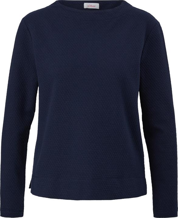 Produktbild s.Oliver Sweatshirt Sweatshirt mit Dobby-Struktur (38)