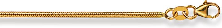 Produktbild Natsumi Schmuck Halskette Gelbgold 18K/750 Schlange matt 1.6mm (750/18 K Gelbgold, 38 cm)