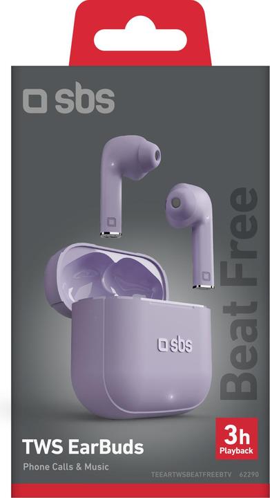 Actual product image SBS Beat Free - True Wireless Stereo earphones with touch control (3 h, Wireless)