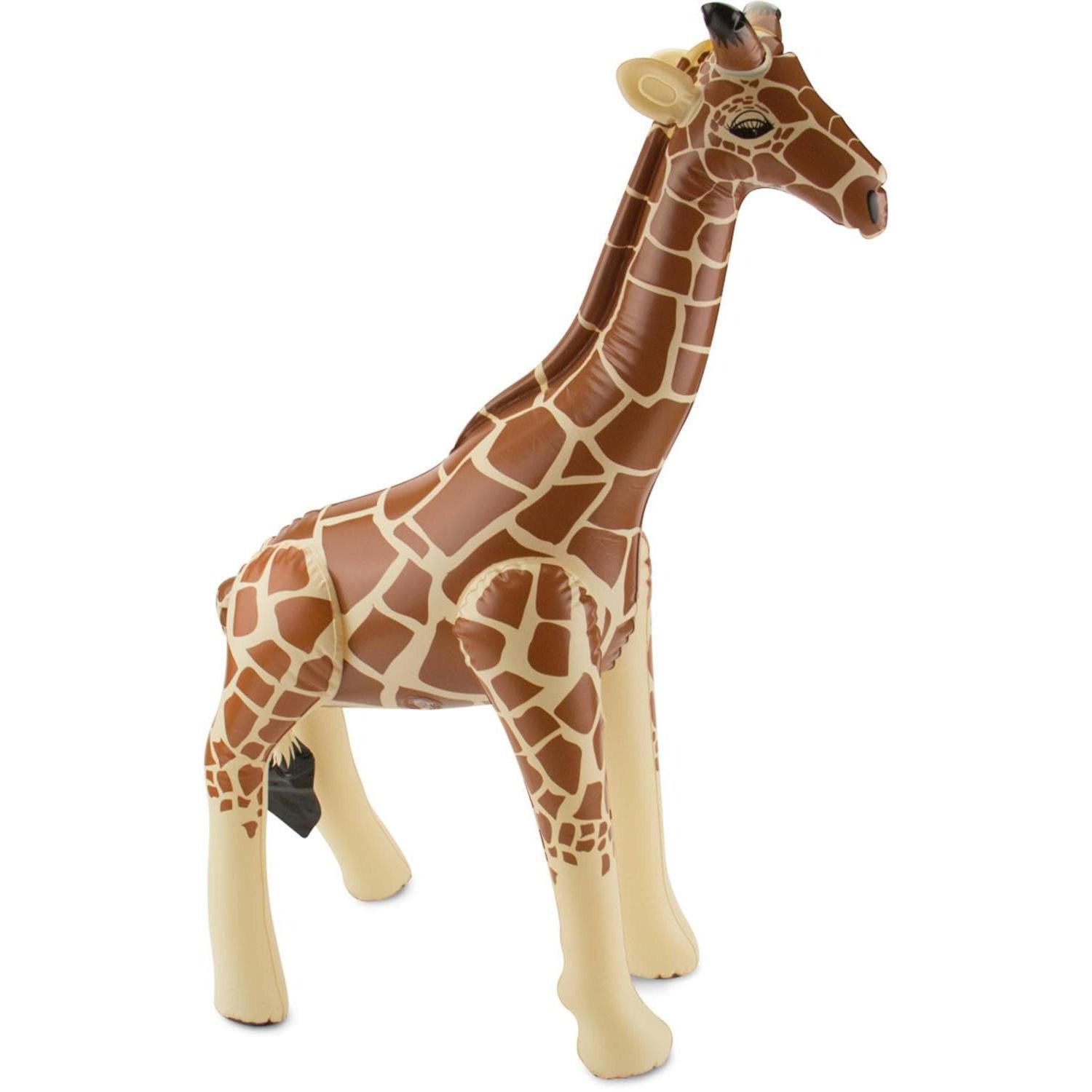 Folat Partyaccessoire Aufblasbare Giraffe Braun/Gelb