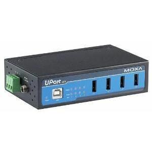 Thumbnail - Moxa UPort 404 - Hub - 4 x USB 2.0 (USB-C, 4 Ports), Dockingstation + USB Hub