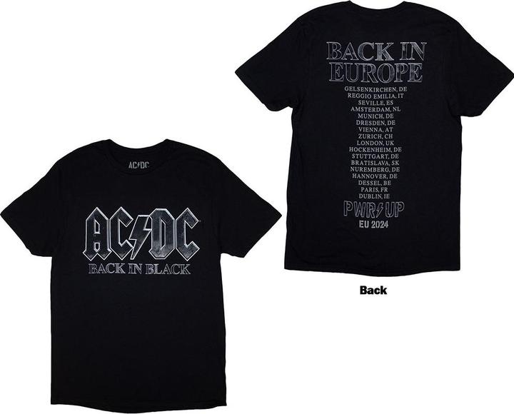 AC/DC Back In Black PRW-UP EU Tour 24 Back Print (3XL)