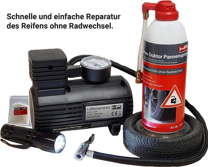 Actual product image HP Autozubehör Tyre puncture kit