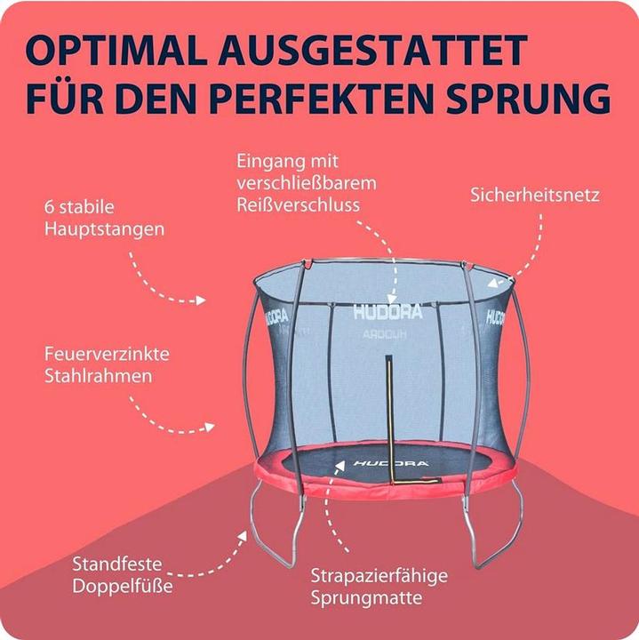 Actual product image Hudora Fantastic Trampoline 250V (250 cm)