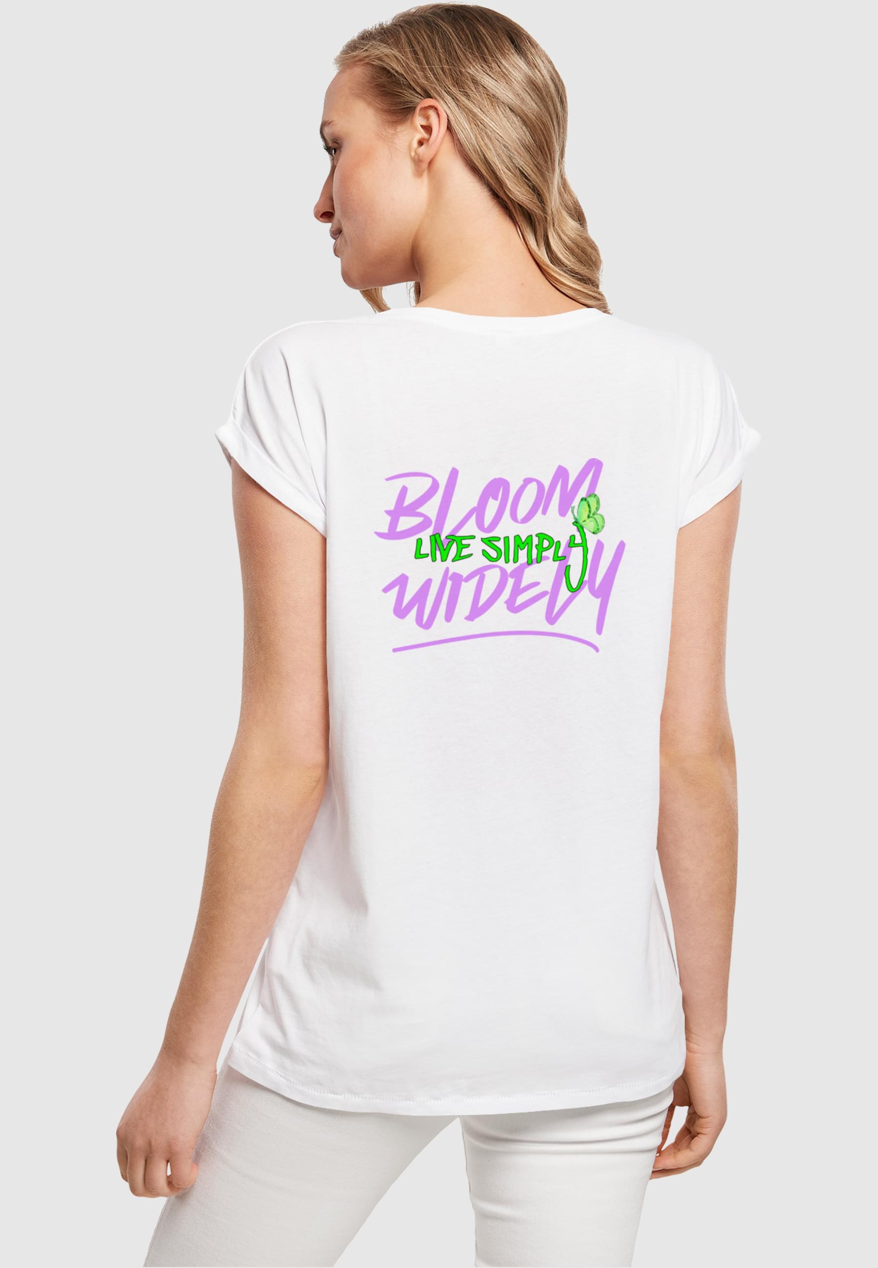 Actual product image Merchcode Ladies Never Too Late Extended Shoulder Tee - 111665 (XS)