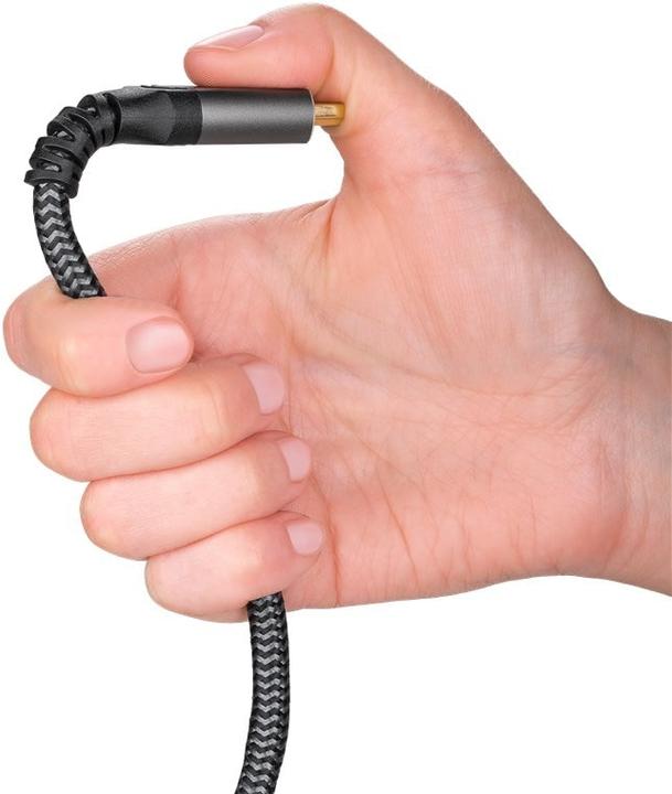Productafbeelding Goobay High-speed HDMI-kabel met ethernet, 10 m, Sharkskin grijs (10 m, HDMI)