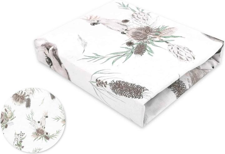Actual product image Baby-Nest 2-piece set fitted sheet and pillowcase Australian Animals (140 x 70 cm, 40 x 60 cm)