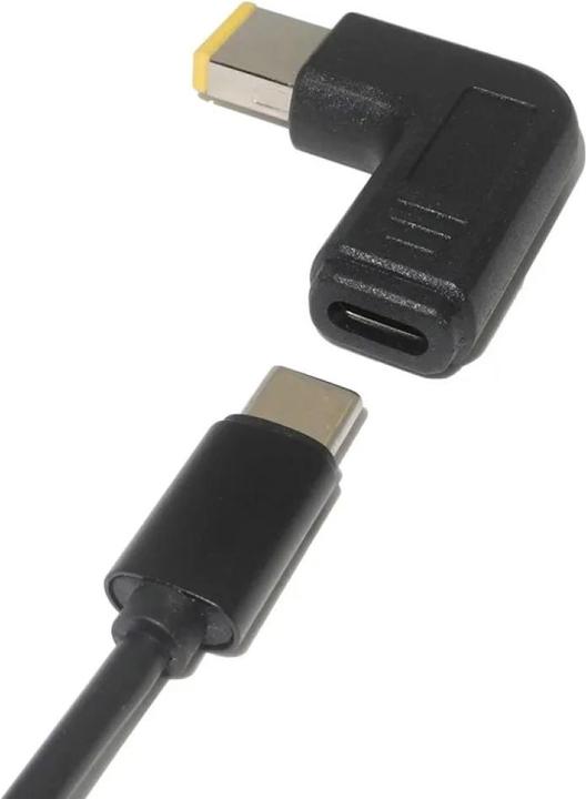 Actual product image PowerGuard USB-C to Lenovo Square Notebook PD Charger Adapter 65W 20V (10.5 x 4.2mm) (65 W)