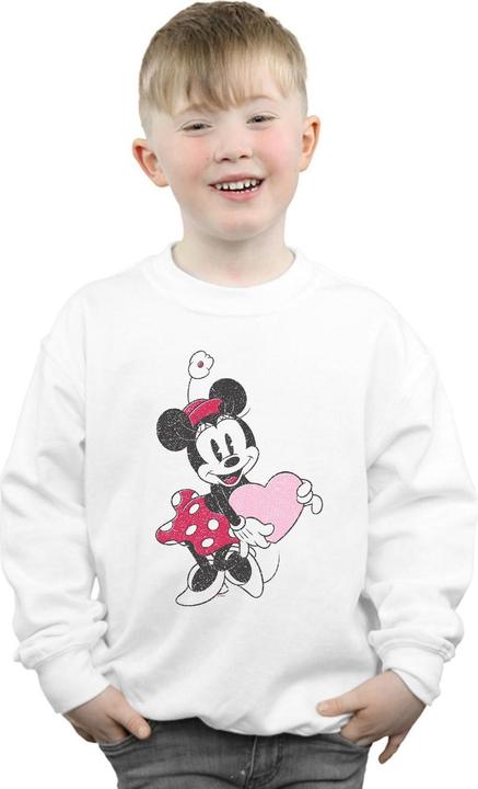 Actual product image Disney Boys Minnie Mouse Love Heart Sweatshirt (140, 146)
