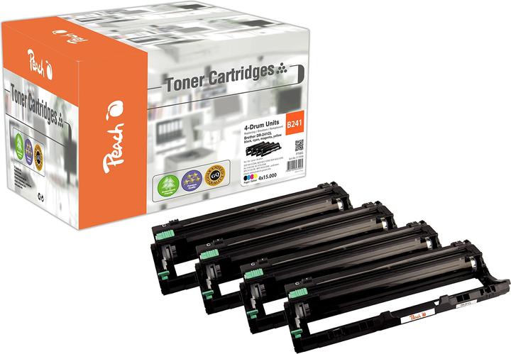 Actual product image Peach DR-241CL Toner Kit (M, C, Y, FC)