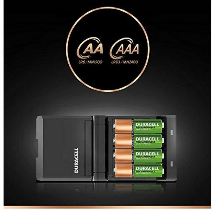Produktbild Duracell Ion Speed 4000 (1 Stk., AA, AAA, 1300 mAh, Ladegerät ohne Akku)