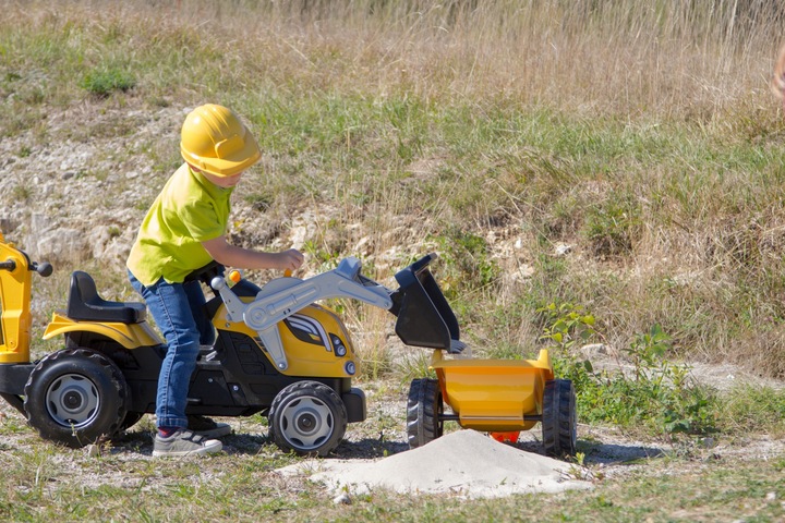 Immagine prodotto Smoby Trattore a pedali Max Builder con rimorchio