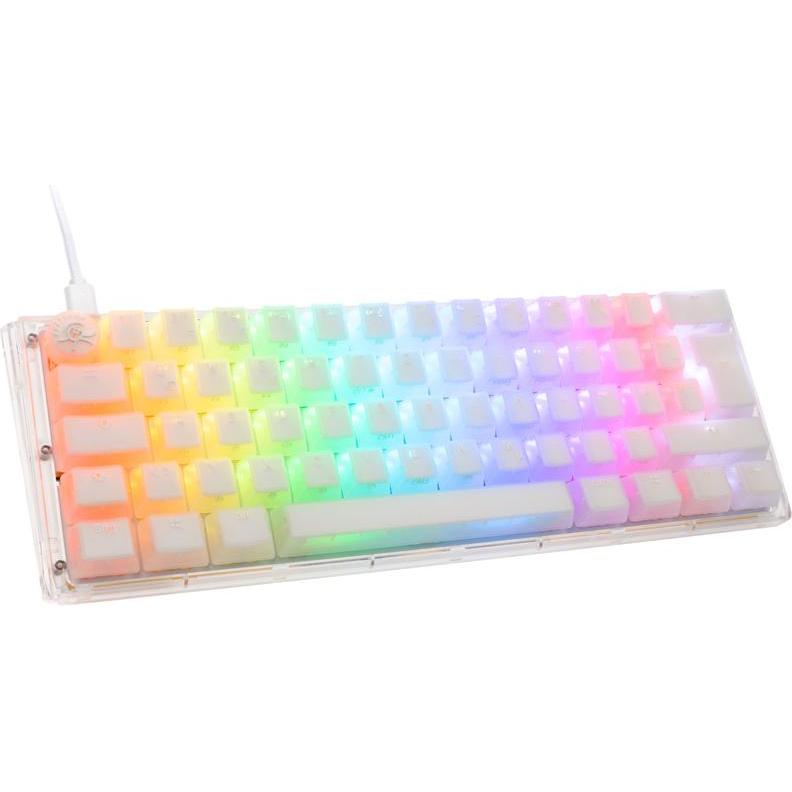Ducky One 3 Aura (DE, Kabelgebunden), Tastatur, Weiss