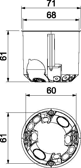 Actual product image OBO Bettermann HW device junction box airtight