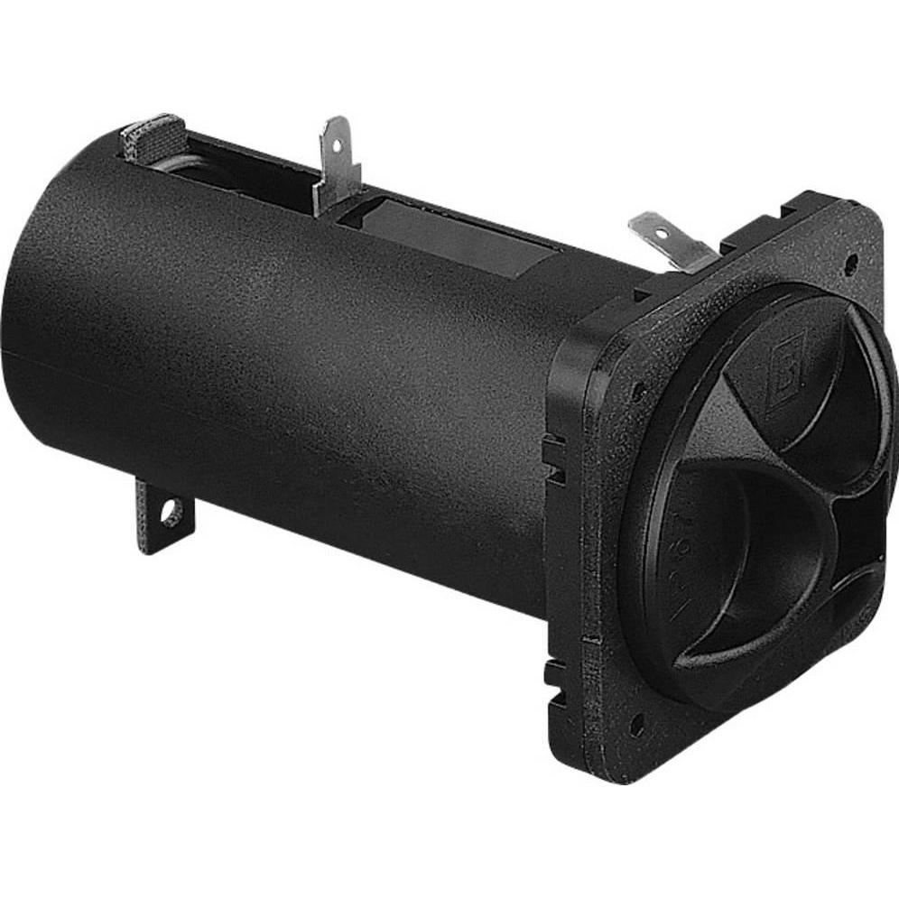 Bulgin Batteriehalter 1xD, Batterie Zubehör, Schwarz
