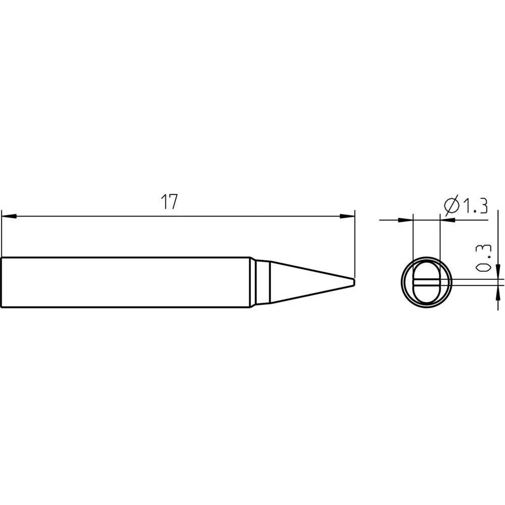 Thumbnail - Weller Erem Lötspitze RT Pico, Meissel 1,3mm×0,3mm (Lötspitze), Lötgerät Zubehör, Schwarz