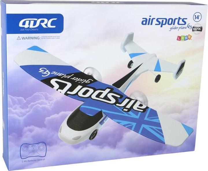 Actual product image Lean Toys R/C 4D-G3 Flugzeug mit blauem Licht