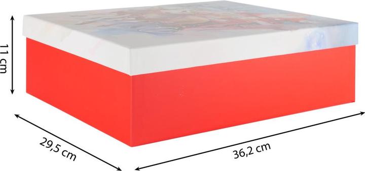 Image du produit Idena Boîte cadeau Noël Père Noël sur traîneau multicolore 36,2x11x29,5cm (1x)