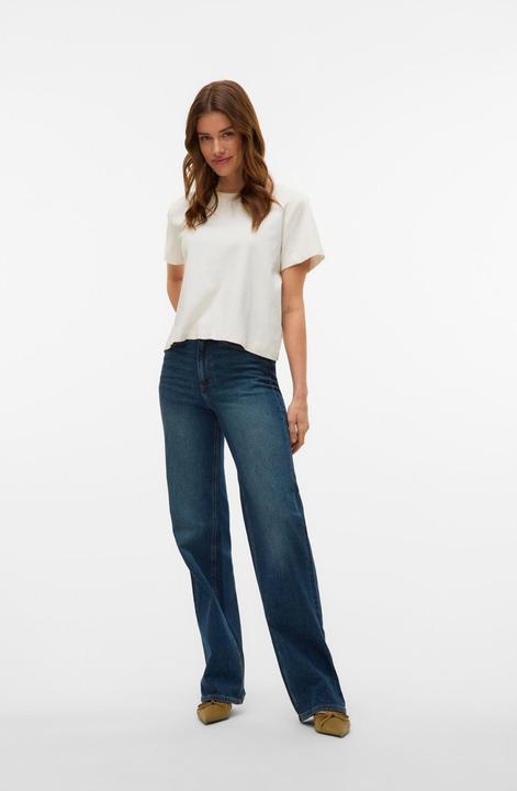 Actual product image Vero Moda VMTESSA Hohe Taille Weiter Beinschnitt Jeans Weit geschnitten (W25/L32)