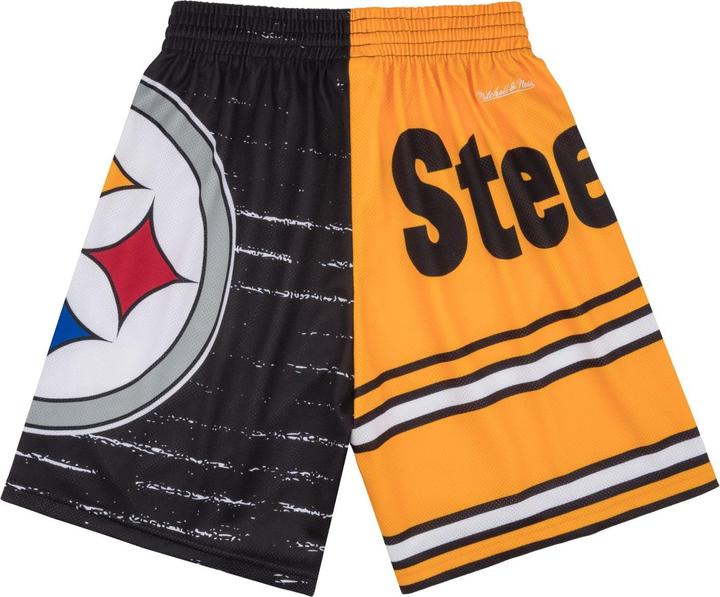 Actual product image Mitchell & Ness M&N Pittsburgh Steelers JUMBOTRON 3.0 Basketball Shorts (XL)