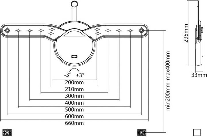 Immagine prodotto myWall Supporto da parete per TV girevole (Muro, 40 kg, 37" - 70")