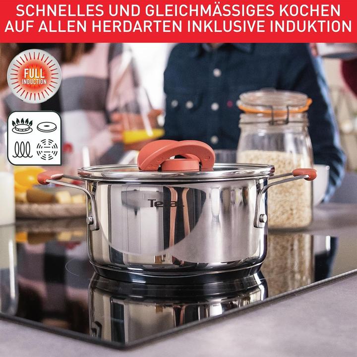 Image du produit Tefal SET 13 PIÈCES OPTI'SPACE SS (G721SD74) (Set de poêles + casseroles, Acier inoxydable)