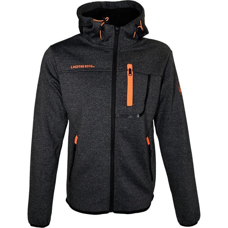 Lhotse, Herren, Jacke, fleece enki (M), Grau, M