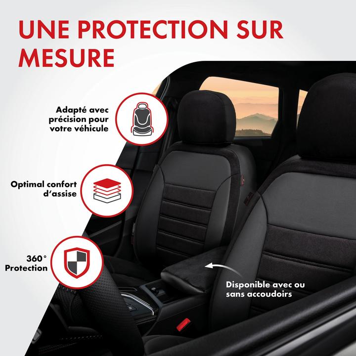 Actual product image Walser Seat cover for Hyundai i10 (BA, IA) 08/2013-today, 2 single seat covers