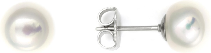 Image du produit Heideman Boucles d'oreilles perles 8mm couleur argent poli (100% acier inoxydable)