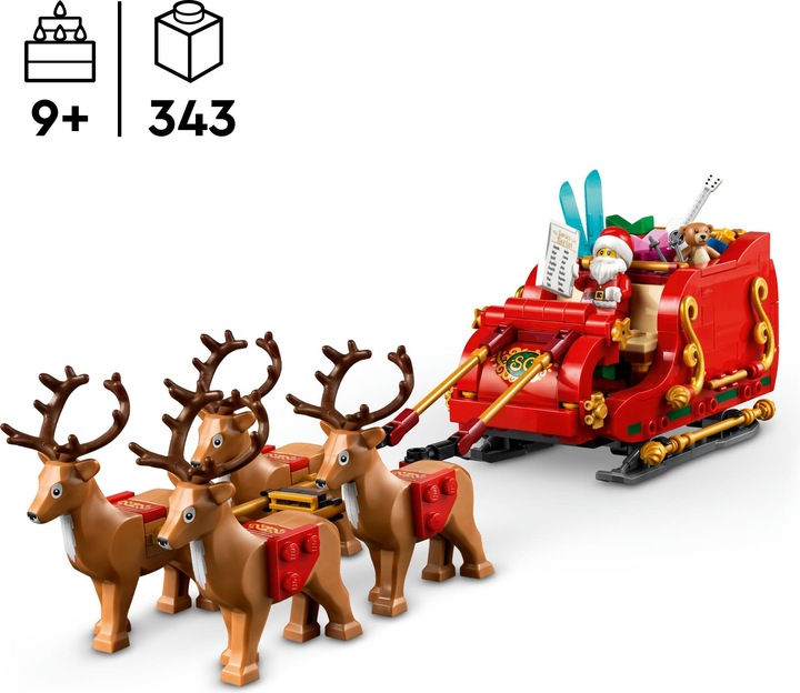 Actual product image LEGO Classic Santa Claus sleigh 40499 (40499, LEGO Classic, LEGO Rare Sets)